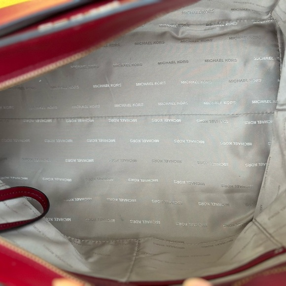 Michael Kors Burgundy Large Leather Tote - Picture 4 of 16